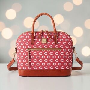 Dooney & Bourke Red and White Cincinnati Reds Satchel